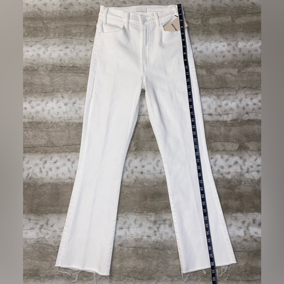 NWT MOTHER The Hustler High Waist Fray Hem Ankle Color:Fairest Of Them All - Picture 10 of 16